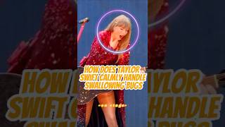 How does Taylor Swift calmly handle swallowing bugs on stagetaylorswift celebrity [upl. by Corilla]