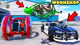 Franklin Modify Ultra Fast Police Supercars And Bring Futuristic Cars In GTA 5  SHINCHAN and CHOP [upl. by Quirita335]