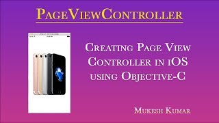 How to create Page View Controller in ObjectiveC [upl. by Oicaroh]