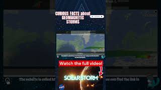 Curious facts about geomagnetic storms Part 5 storm nasa spacex universe space planet star [upl. by Noscire]