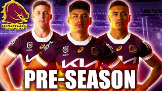 Brisbane Broncos PreSeason Official LineUp vs Wynnum Manly Seagulls  NRL 2024 [upl. by Amadeus654]