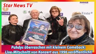 Puhdys überraschen mit kleinem Comeback Live Mitschnitt von Konzert aus 1996 veröffentlicht [upl. by Gaskill]