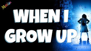 When I Grow Up backing track karaoke instrumental Matilda [upl. by Kursh]