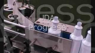 JDA1 Round Bottle Wraparound Labeler Machine [upl. by Adriel]