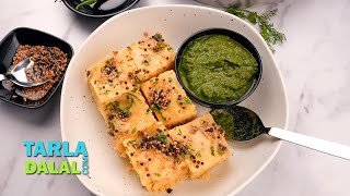 soya khaman dhokla recipe  instant soy khaman dhokla  folic acid and protein rich dhokla [upl. by Eelytsirk173]