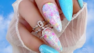 The Daily Nail Lets Create Spring Glitter Nails ft Luxie Nail dipnails diynails dippowder [upl. by Sharia]