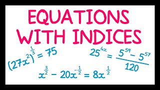 Equations with Indices [upl. by Harms]