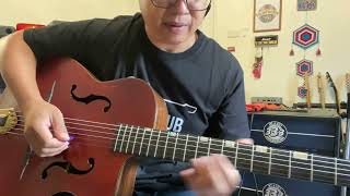 ทดสอบกีตาร์ยิปซีแจ๊ส gypsy jazz Guitar Altamira M01F [upl. by Virgin]