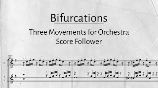 Johann Grillenbeck Bifurcations WDR Funkhausorchester Enrico Delamboye  Score Follower [upl. by Nitsua999]