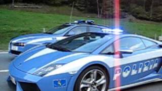 Lamborghini Gallardo amp Alfa Romeo 159 Polizia Stradale in Switzerland [upl. by Olnton]