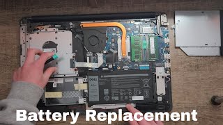 How to Dell Laptop Battery Replacement  Dell Inspiron 17 3793 3000 [upl. by Ecissej918]