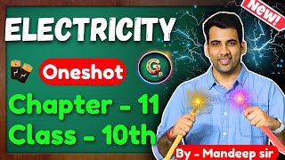 Electricity Class 10  Oneshot Full chapter explanation  Class 10 science chapter 11 Electricity [upl. by Ahsimal]