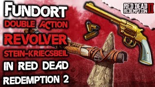 Goldener Double Action Revolver amp SteinKriegsbeil freischalten in Red Dead Redemption 2 Deutsch [upl. by Nodnarbal584]