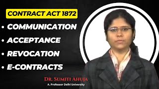 Contract Act  Communication Acceptance Revocation amp EContracts  Legal Concepts Explained [upl. by Airekahs]