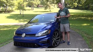 Review 2018 Volkswagen Golf R  APR Stage 1 [upl. by Terr]