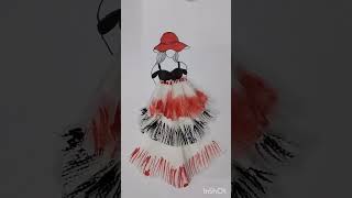 Tissue paper dress 👗youtubeshorts artandcraft viral trending shorts [upl. by Niltak]