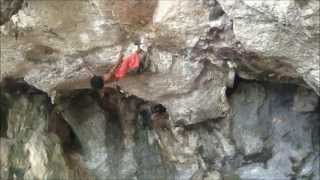 Thai Monkey Man Freestyle Climbs Cliff [upl. by Tidwell]