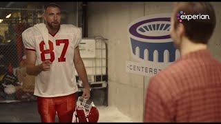 Experian Commercial 2023 Travis Kelce Stats Ad Review [upl. by Aerbua]