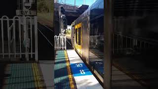 Tangara T7 and T48 departing Asquith sydneytrains tangara asquith railway shorts trains train [upl. by Gershon886]