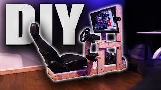 Building a Sim Racing Rig  Wood DIY [upl. by Edialeda]