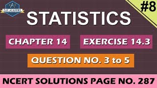 Statistics EX 143 QUESTION 34 and 5 NCERT Solutions CBSE Class 10th Maths [upl. by Deden957]