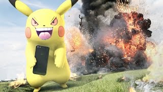 Real life Pokemon GO Wars If a MEW appeared Battle to achieve heroism [upl. by Polk]