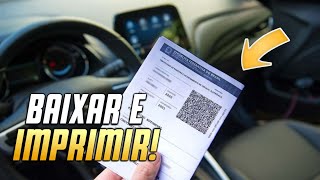 Como BAIXAR e IMPRIMIR CRLV do SEU VEÍCULO Pelo Celular [upl. by Gratia]