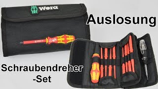 Auslosung des Gewinners eines quotWera WechselklingenSetquot  Schraubendreher Set [upl. by Saixela]