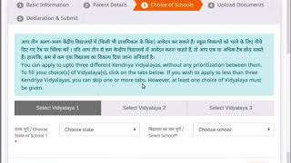 KV Online Admission Portal Filling and Submitting Online Application form Hindi [upl. by Amis210]