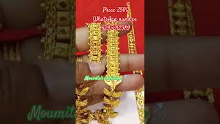 1gmGoldplated Rani har booking number 6295282989 moumitascollection1998 1gm gold 2gm jewelry [upl. by Eidas]