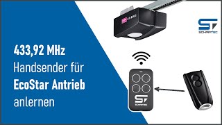 Handsender für EcoStar 43392 MHz anlernen  Schartec [upl. by Aneeh]