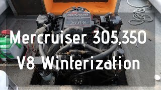 Mercruiser 305350 5057 V8 Winterization in 5 Minutes [upl. by Darmit]