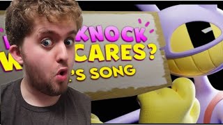 KNOCK KNOCK WHO CARES Jax s Song Feat Michael Kovach from The Amazing Digital Circus Reaction [upl. by Anivol]