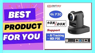 SMTAV AI Tracking 4K NDI 10X20X Conference Camera SDI [upl. by Ijar]