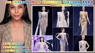 LIVE REACTION to Miss Universe Vietnam 2024  Preliminary Semi Final Competition [upl. by Sibylle309]