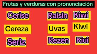 Las frutas y verduras en francés con pronunciaciónaprende francés desde cero [upl. by Rhona]