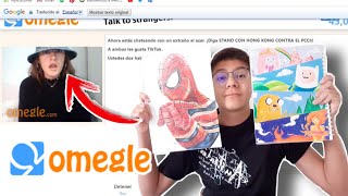 EXTRAÑOS REACCIONAN a mis DIBUJOS en OMEGLE  LarryArt [upl. by Katey363]