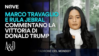 Marco Travaglio e Rula Jebral commentano le vittoria di Donald Trump  Accordi e Disaccordi [upl. by Acireed]