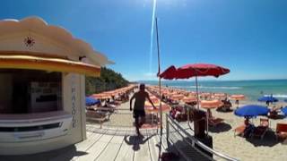 Spiaggia del Camping Village Pappasole a Piombino LI in Toscana [upl. by Yenroc]