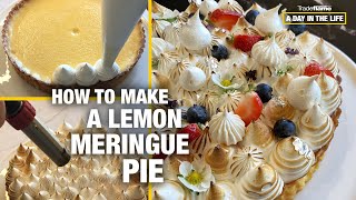 How To Make a Lemon Meringue Pie  A Day In The Life Recipe by Bethany [upl. by Smaj623]