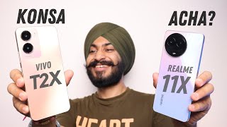 Best 5G Phone Under ₹15000  Realme 11x 5G vs Vivo T2x [upl. by Novart988]