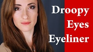 How to apply EYELINER on HOODED eyes  DROOPY eyes  ROUND and DOWNTURNED eyes  Makeup Tutorial [upl. by Aiksa]