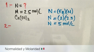 Molaridad y Normalidad de una Solución [upl. by Anima]