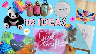 10 SUPER EASY ART and CRAFT IDEAS YOU WANT TO TRY [upl. by Baoj649]