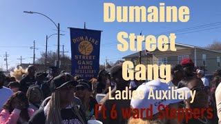 Dumaine Street Gang Ladies Auxiliary Second Line in New Orleans 2024 [upl. by Ielhsa]