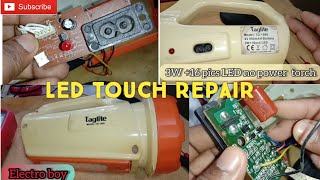 LED torch repair  no power 3W 16 pics Led [upl. by Reyem108]