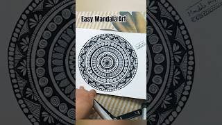 EASY MANDALA ART art namanprabhat viralshort ytshort [upl. by Klemens672]