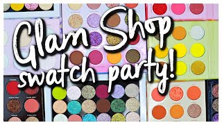 Glam Shop SWATCH PARTY  So Many Eyeshadows [upl. by Shank177]