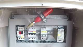 AMFE™ AUTOMATIC MINI FIRE EXTINGUISHER Installed in Electrical Cabinet [upl. by Follansbee]