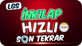 LGS İnkılap Hızlı Son Tekrar 🚀 İNKILAP SORULARINI FULL GARANTİLE❗ [upl. by Gav]